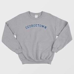 Georgetown Classic Collegiate Style University Letter Print Unisex Sweatshirt